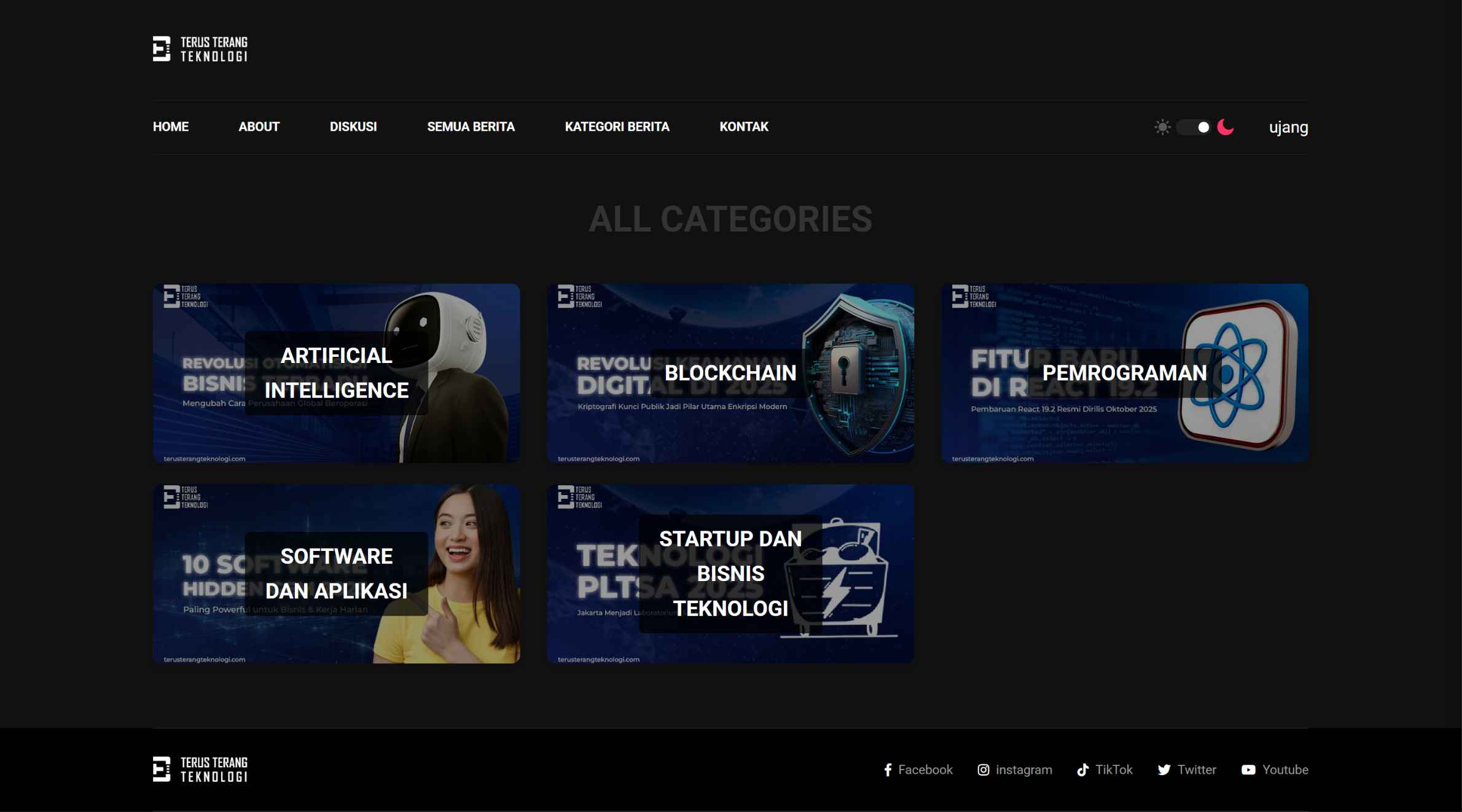 Website Portal Berita Teknologi preview 4