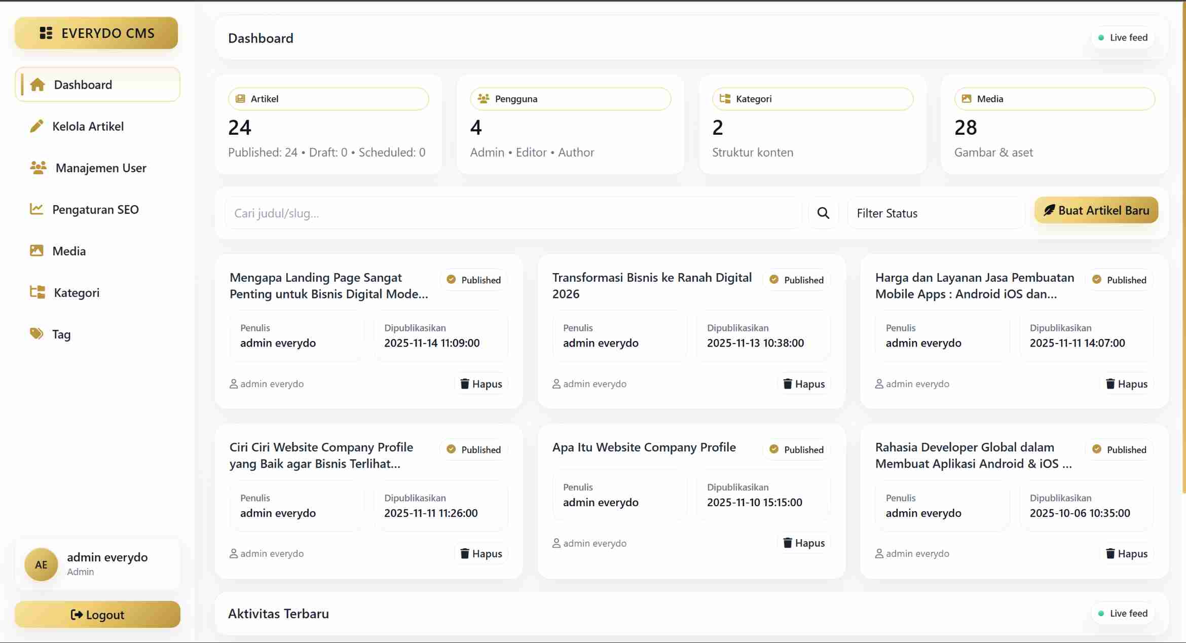 Everydo - Content Management System preview 3