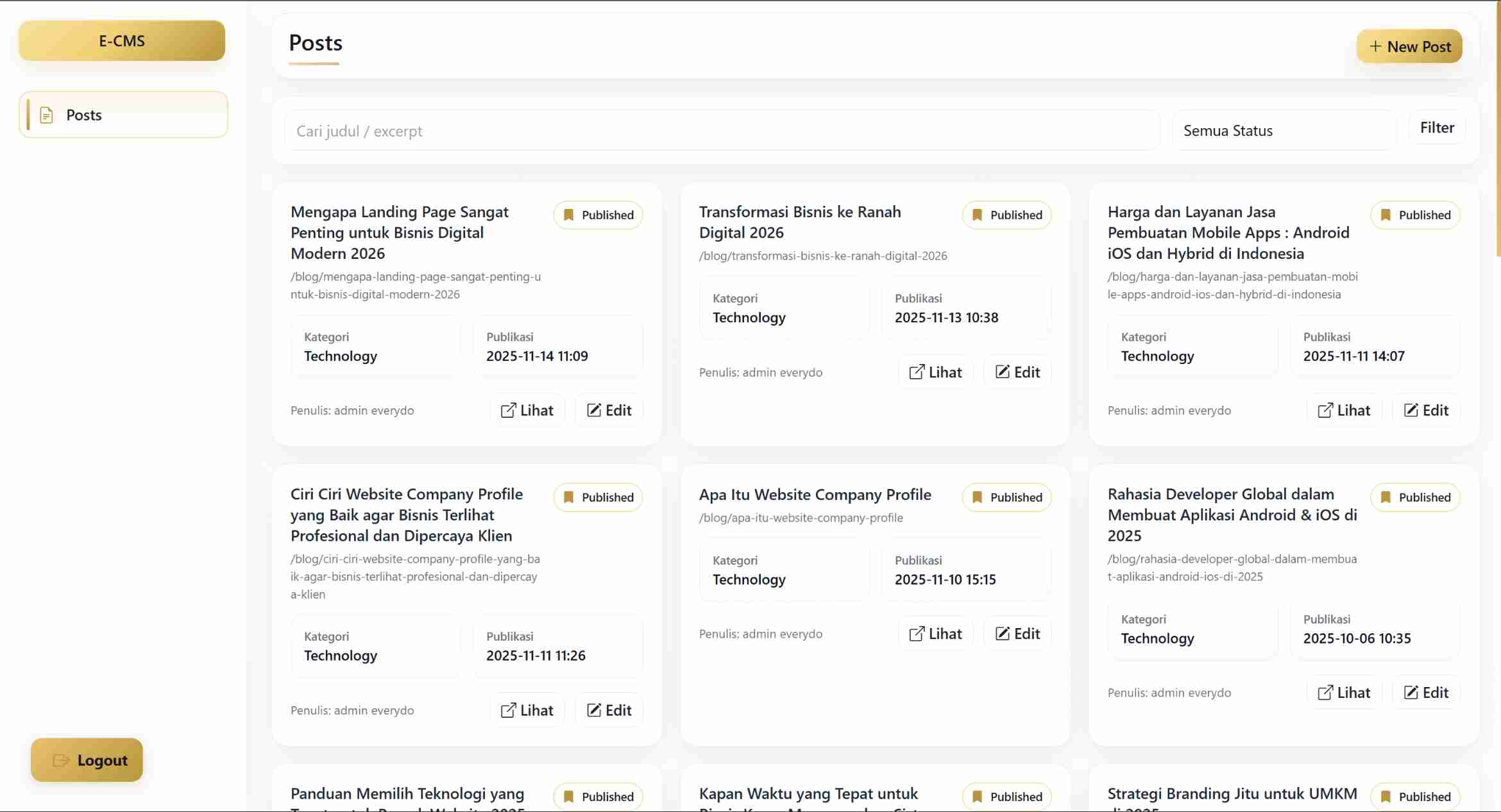 Everydo - Content Management System preview 4
