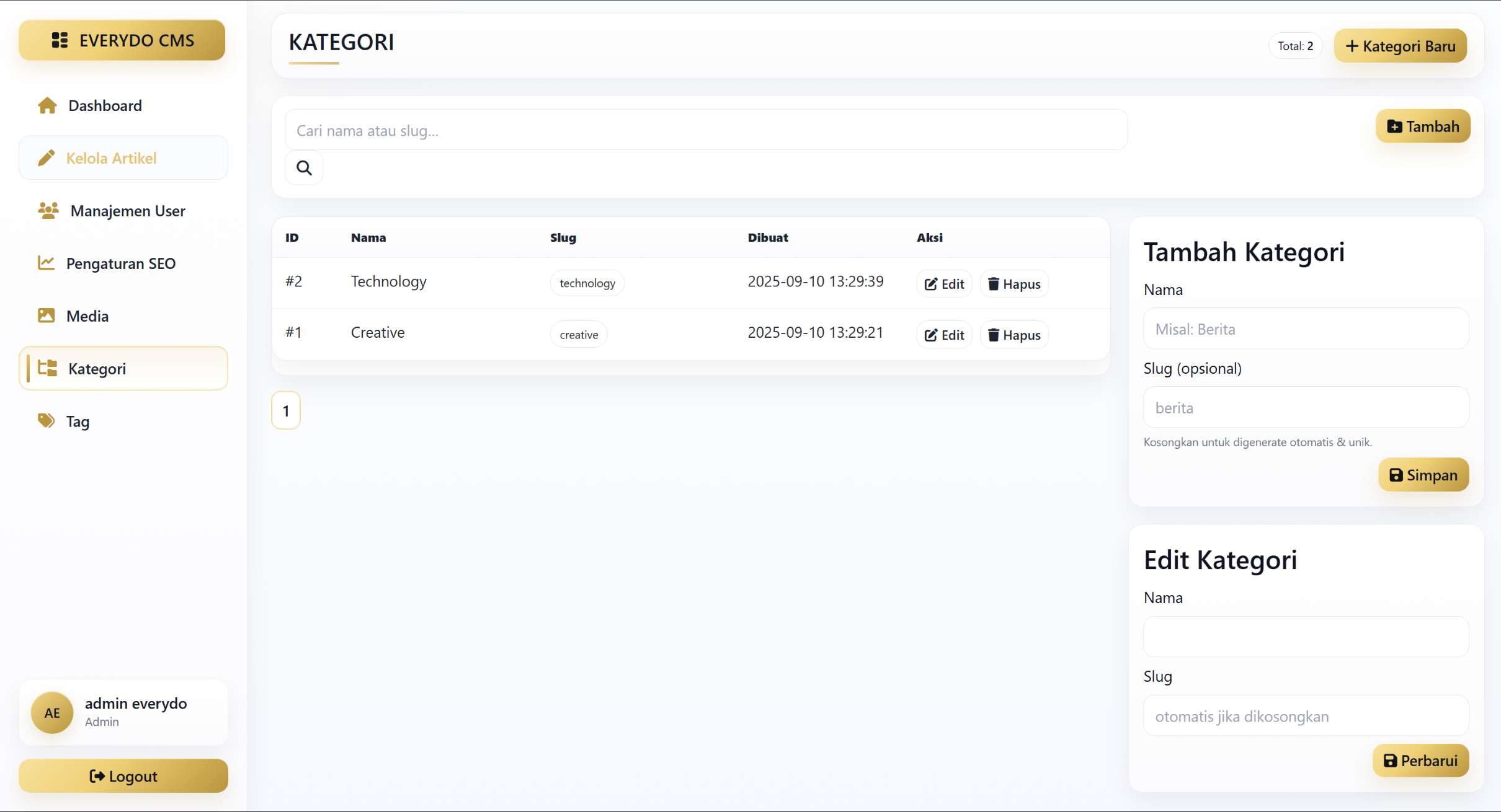 Everydo - Content Management System preview 8