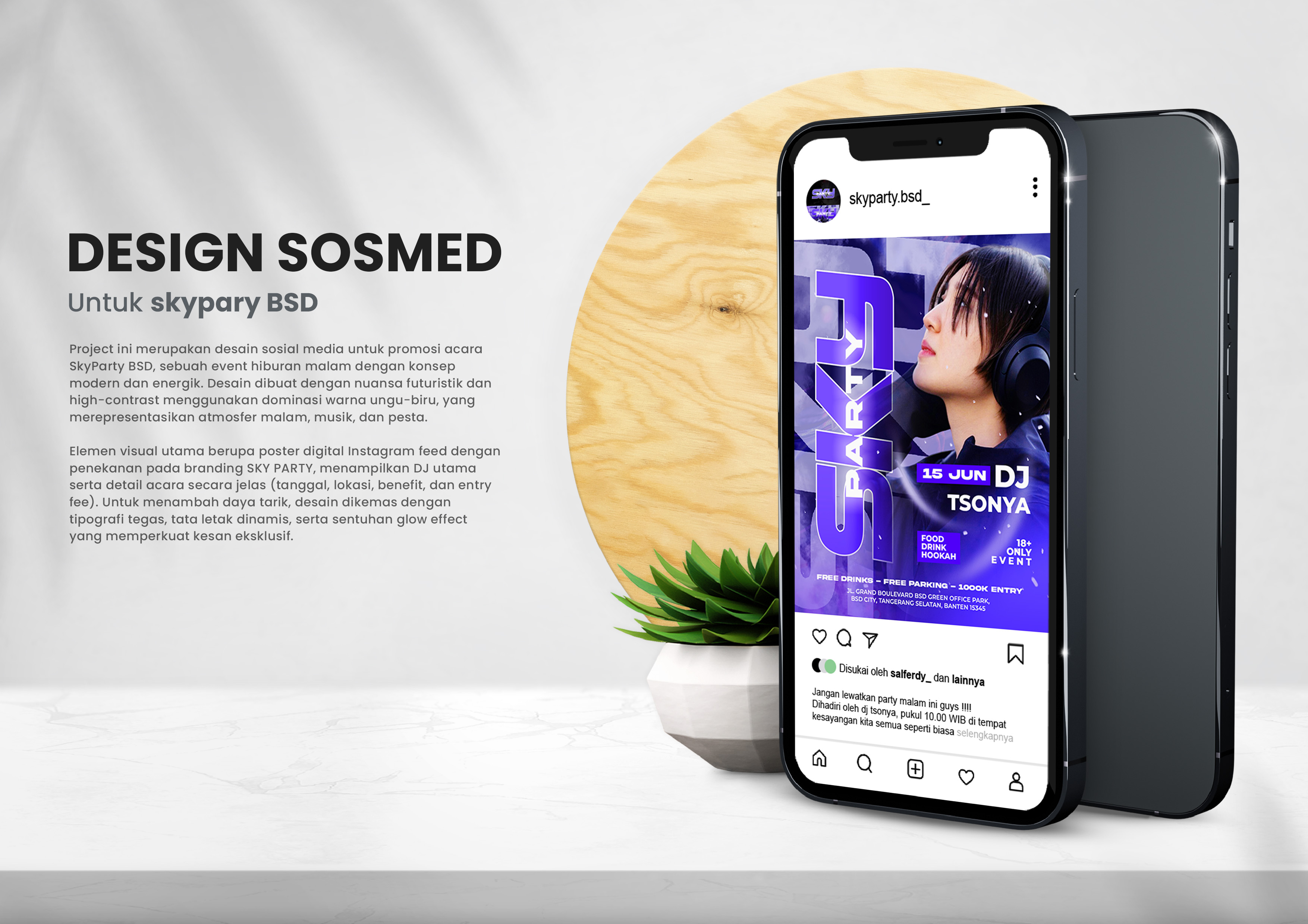 Social Media Design - Sky Party BSD