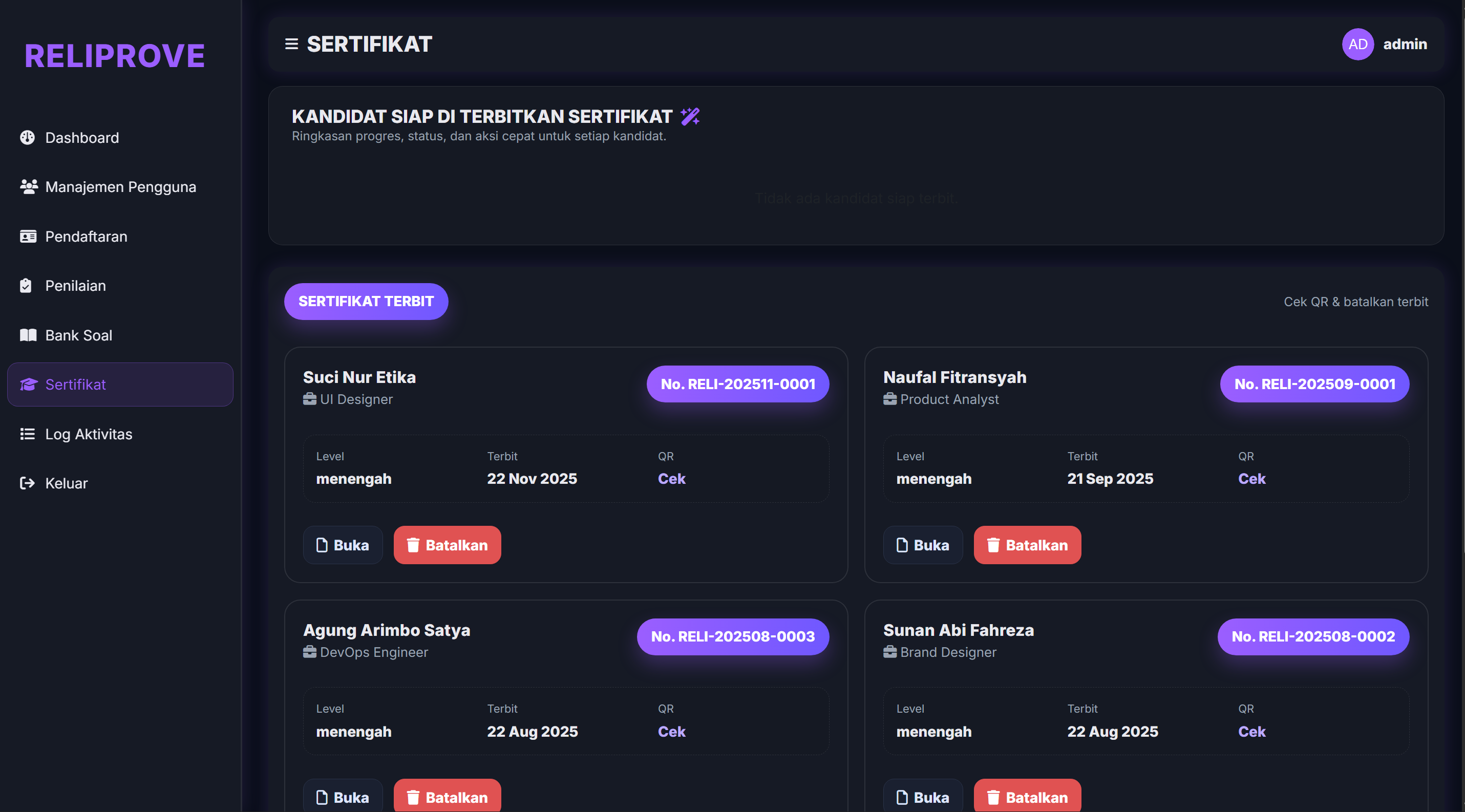 Assessment & Certification Platform preview 7