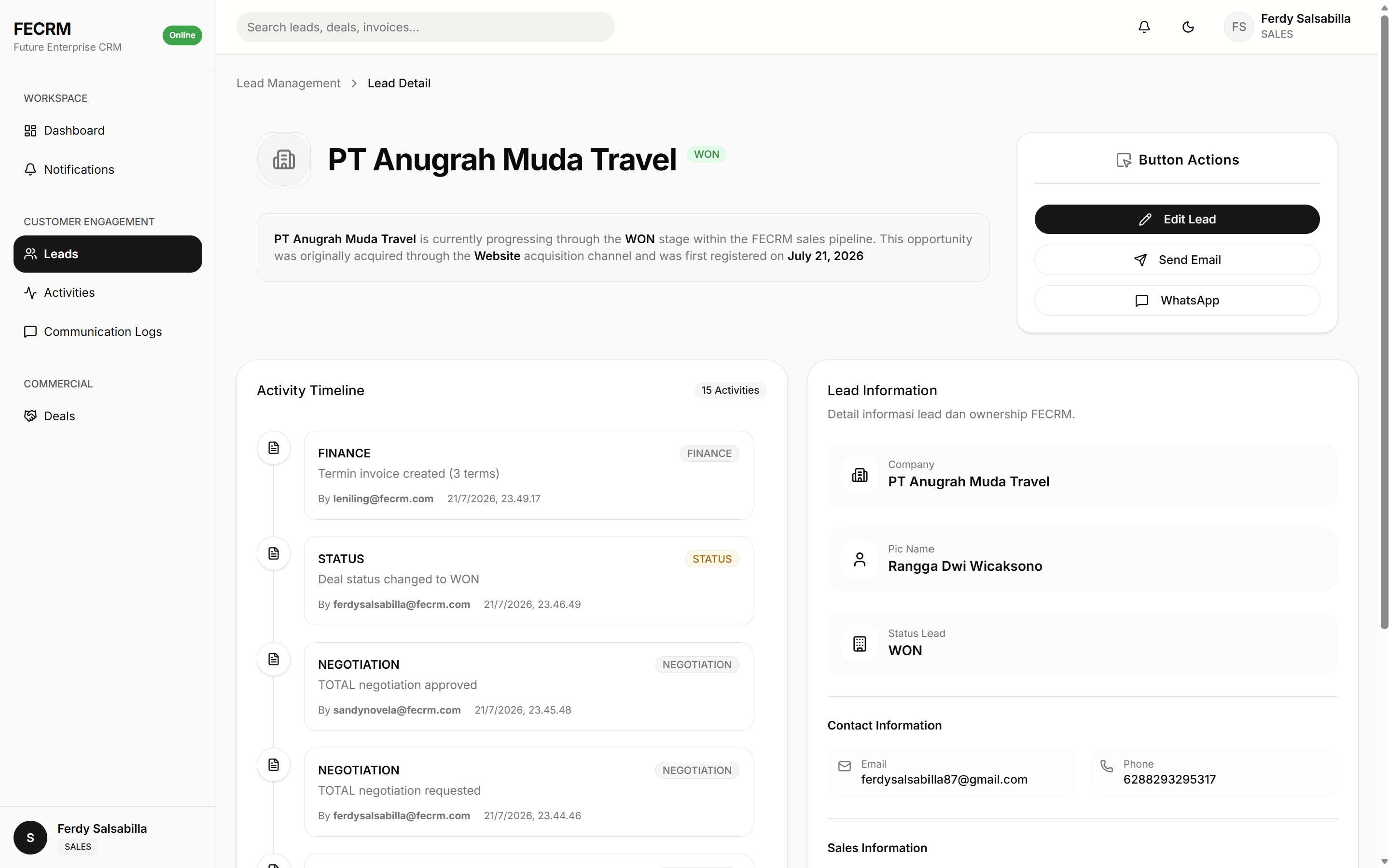 Future Enterprise CRM preview 7
