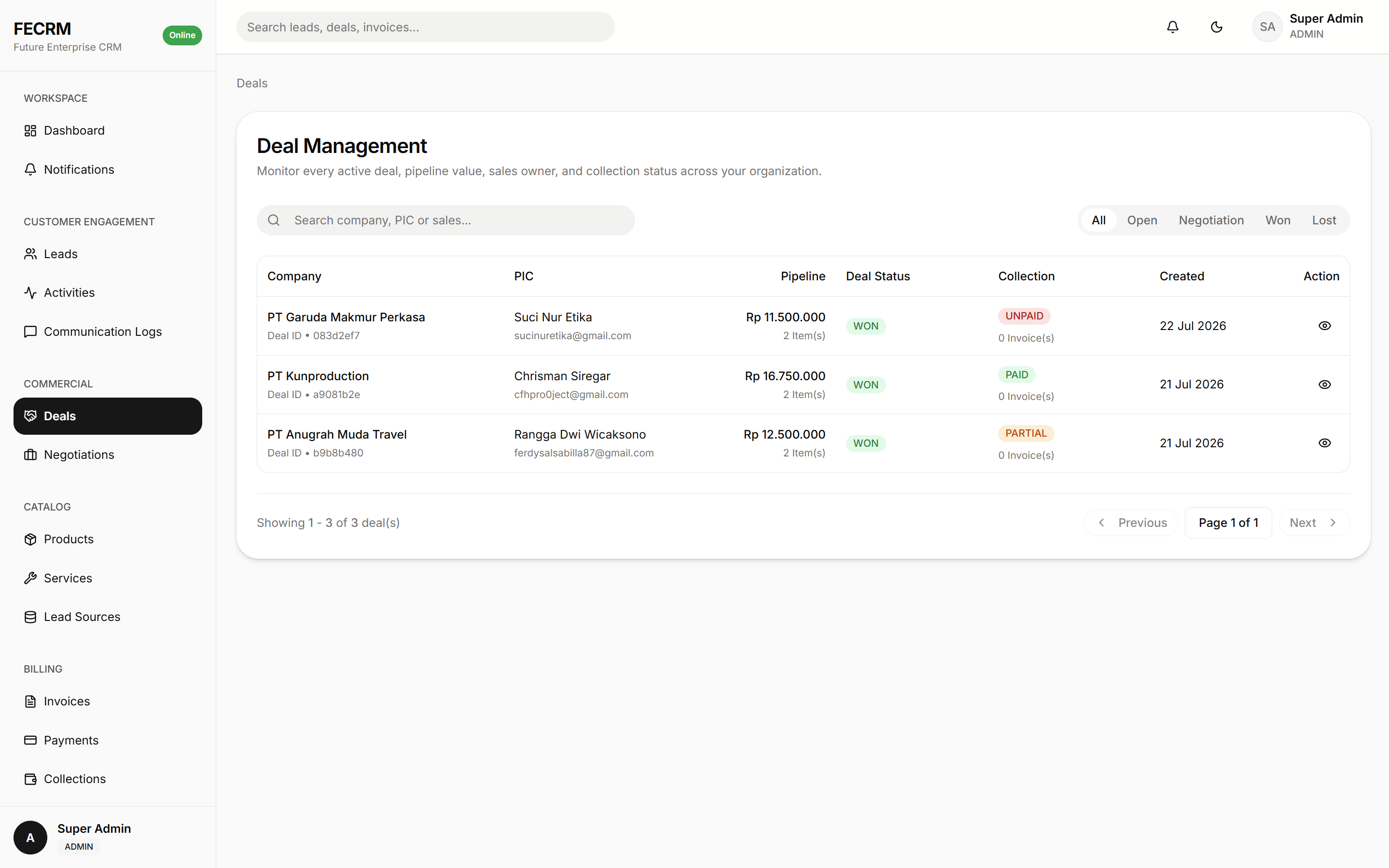 Future Enterprise CRM preview 10