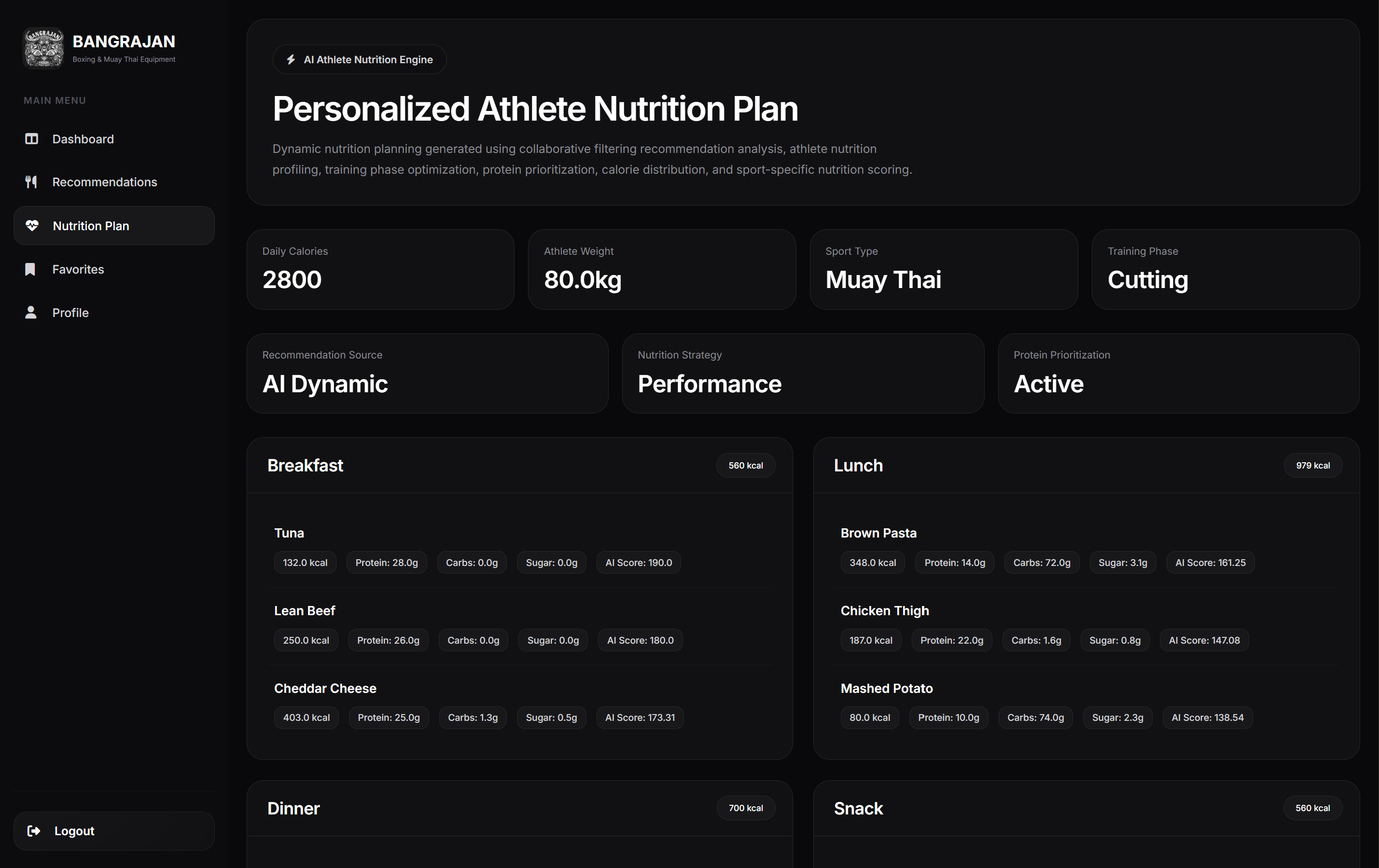 Smart Nutrition AI Platform preview 5